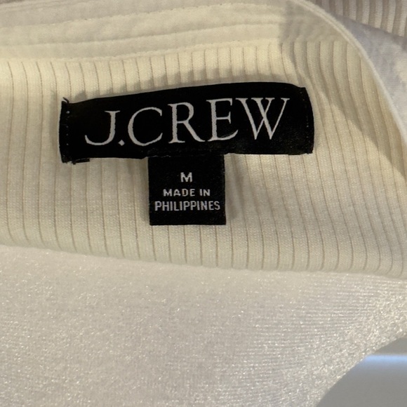 J Crew Vintage Rib Puff-Sleeve top in Ivory size M - Picture 8 of 8
